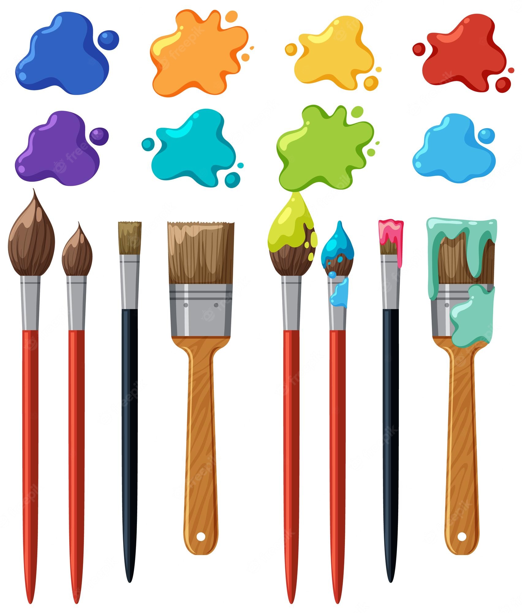 Paintbrush purple paint with paint brush clip art at vector clip - Clip ...