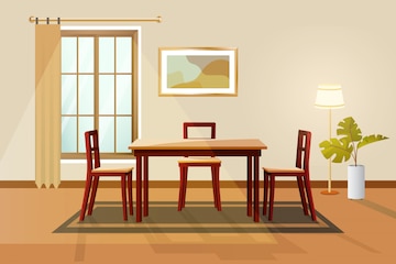 Dining Room Vector Art, Icons, and Graphics for Free Download - Clip ...