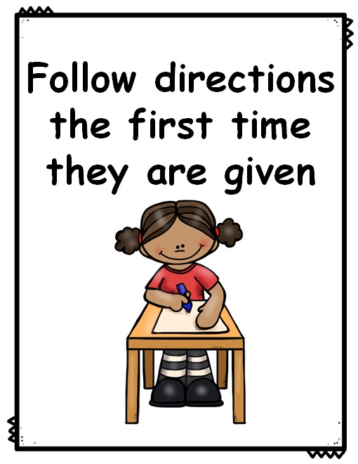 following instructions clipart