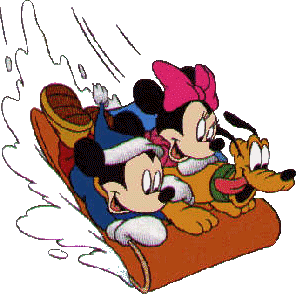 Mickey Mouse Sledding Adventure with Minnie and Pluto