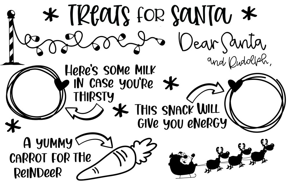 Free Printable Treats for Santa Note - Festive Holiday Tradition