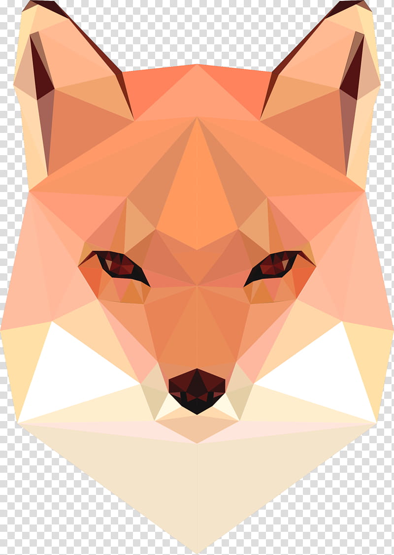 Low-Poly Fox Illustration - Modern Geometric Animal Art