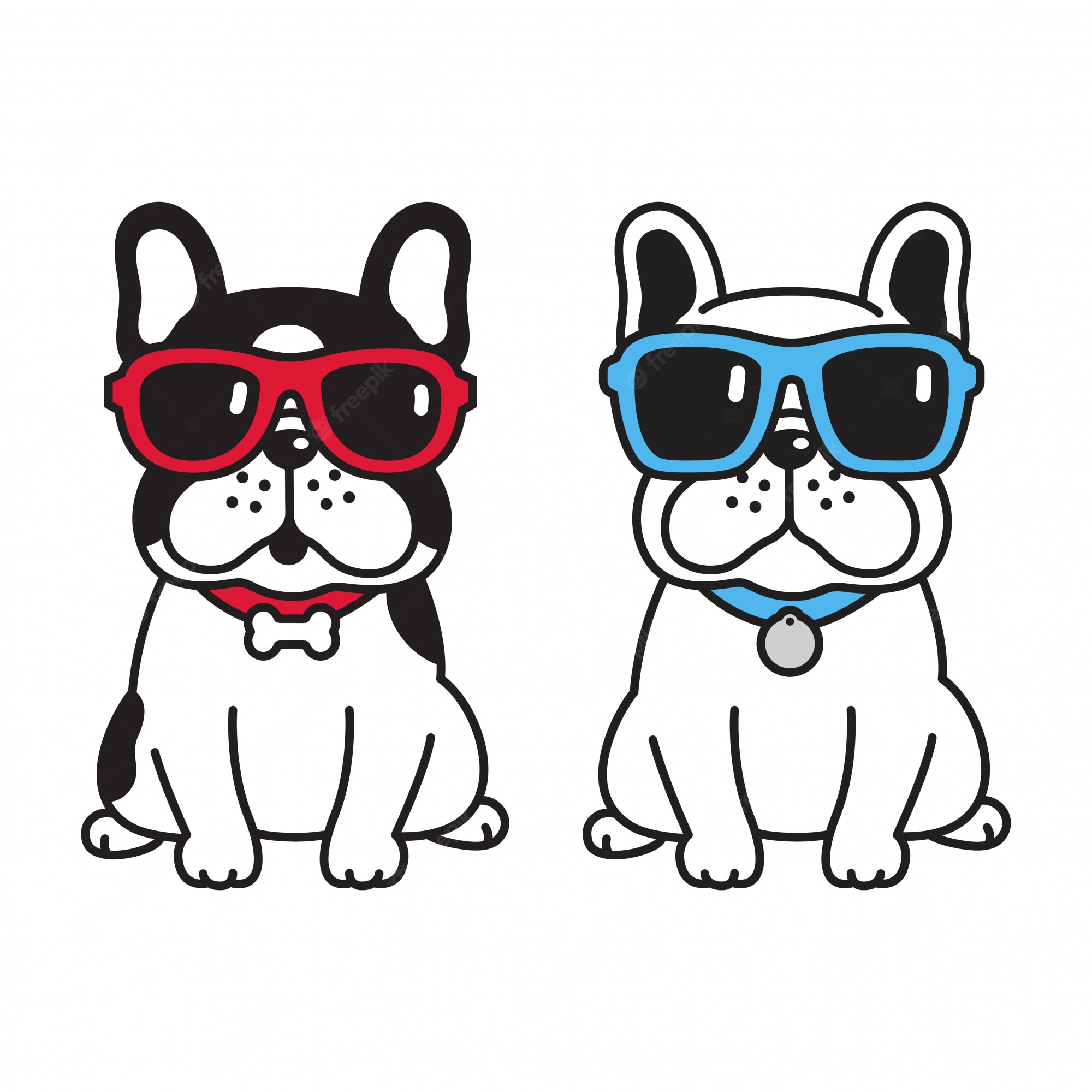 bulldog sunglassess - Clip Art Library