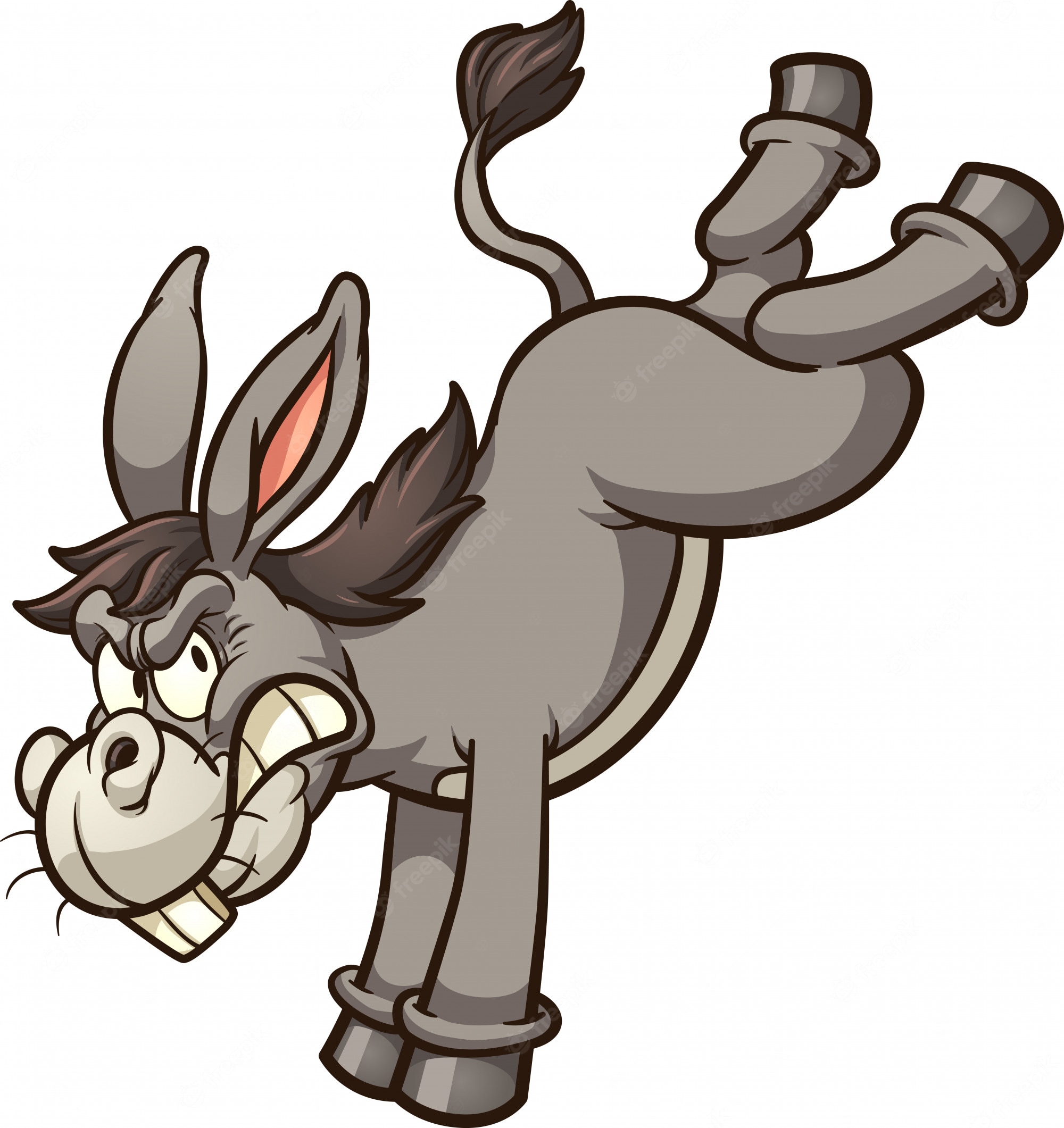 Stupid donkey smiling vector illustration hi-res stock photography ...