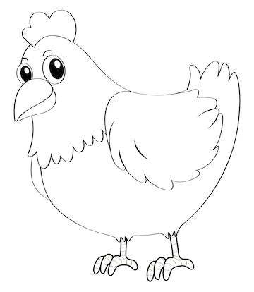 Chicken Clipart Black and White | Free Images of Chickens - Clip Art ...