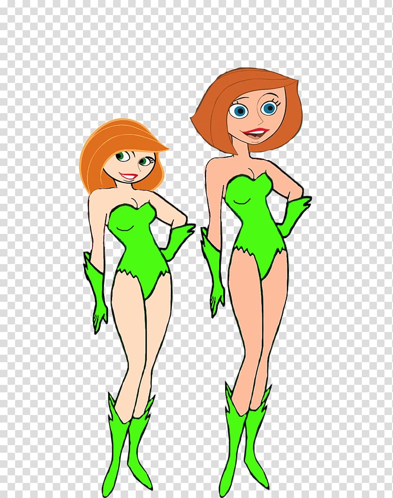 Green-Haired Cartoon Heroines - Free PNG Clipart Download