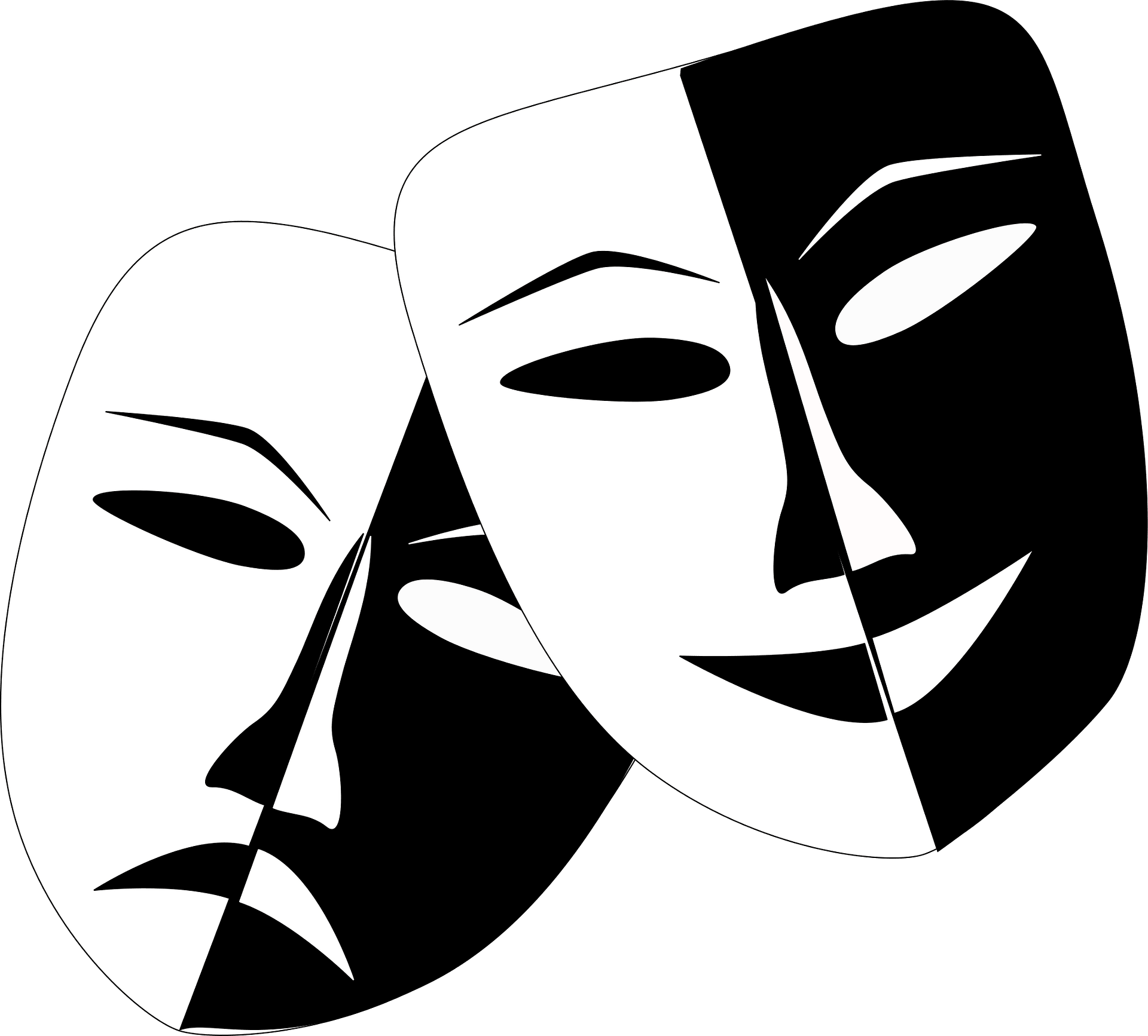 Theatre Drama Play Tragedy Mask Transparent Cliparts Transparent Png