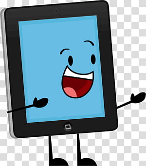 Fun Tablet Character Illustration - Free PNG Clipart