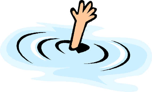 person drowning clipart