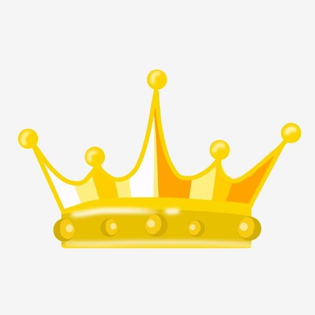 Golden royal crown with five ornate points and decorative band, symbolizing monarchy and authority.
