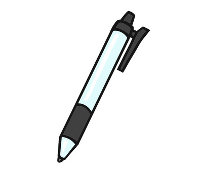 Ballpoint Pen Illustration - Clean Vector Clipart for Education & Design