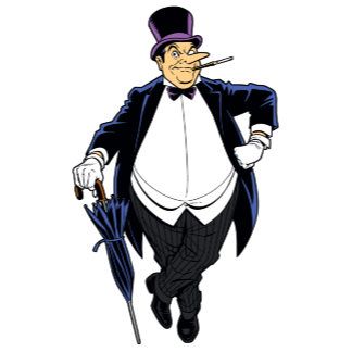 A cartoon illustration of a wealthy, mustachioed gentleman in a top hat, tuxedo, and pinstripe trousers, holding a cane and umbrella.
