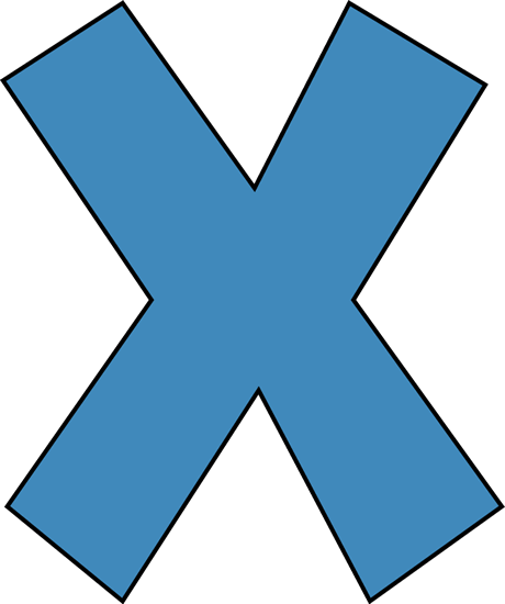 Blue X Icon - Universal Symbol for Close, Cancel, or Error