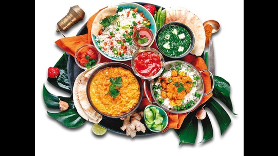 Authentic Indian Thali Platter - Traditional Vegetarian Feast