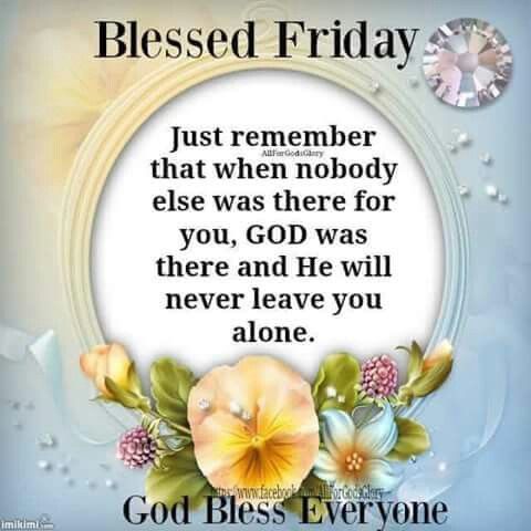 Blessed Friday - Uplifting Christian Quote for Spiritual Encouragement