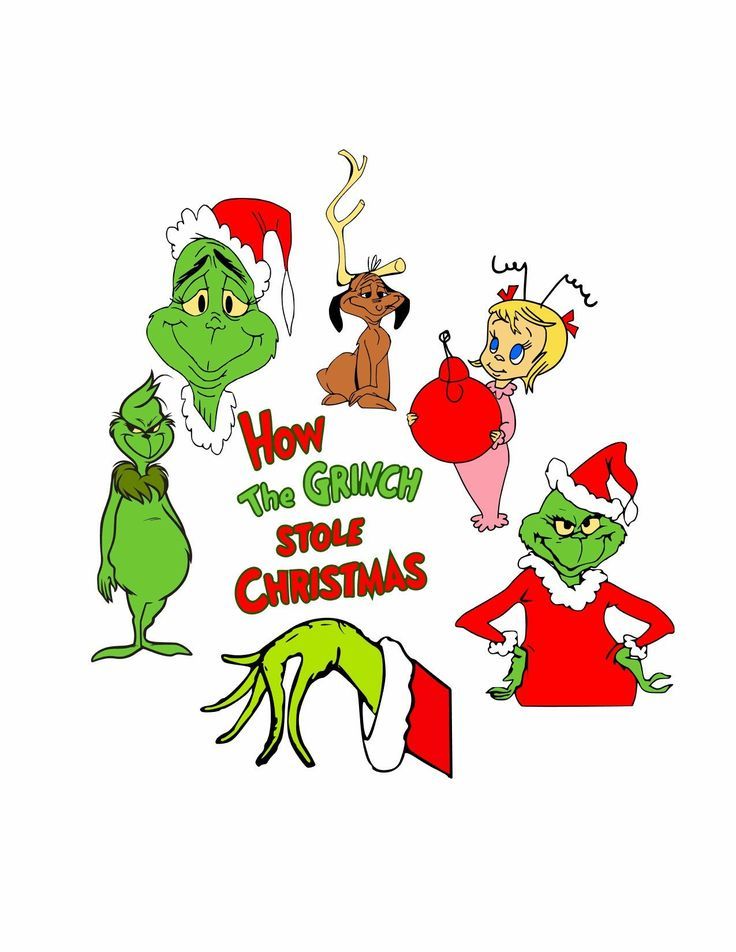 How the Grinch Stole Christmas Characters - Classic Holiday Illustration