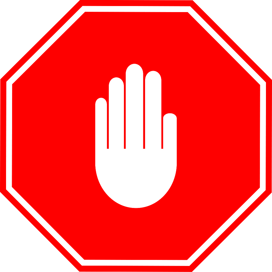 Stop Hand Sign - Universal Symbol for Prohibition and Caution
