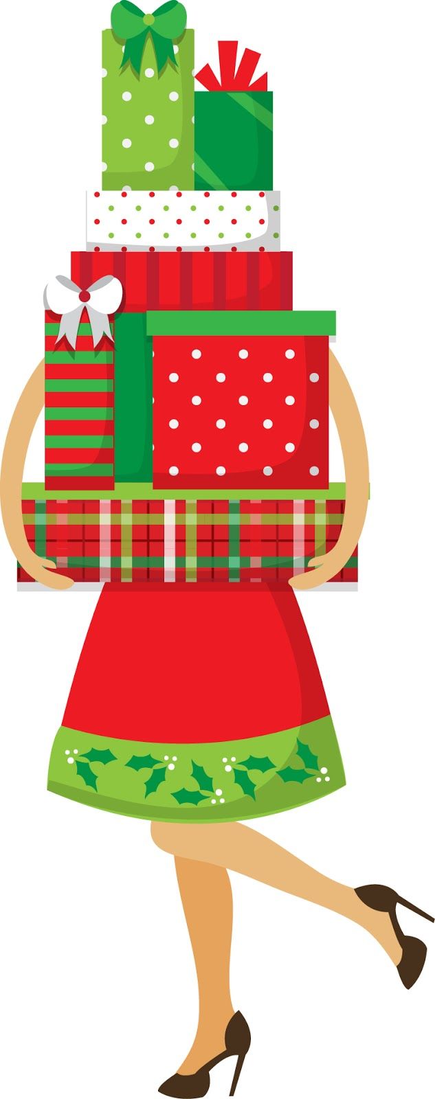 christmas shopping Clip Art Library