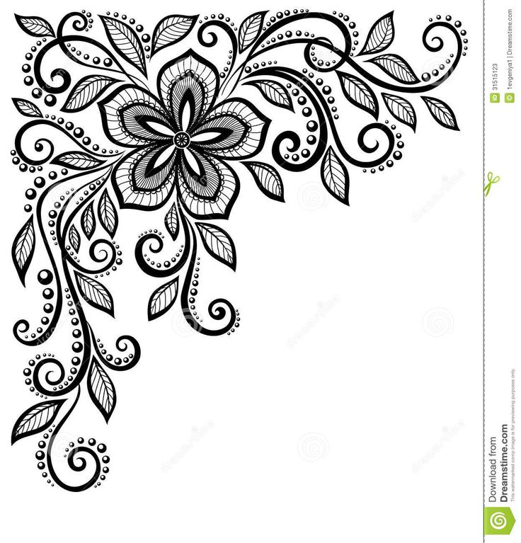 Lace Corners - Clip Art Library