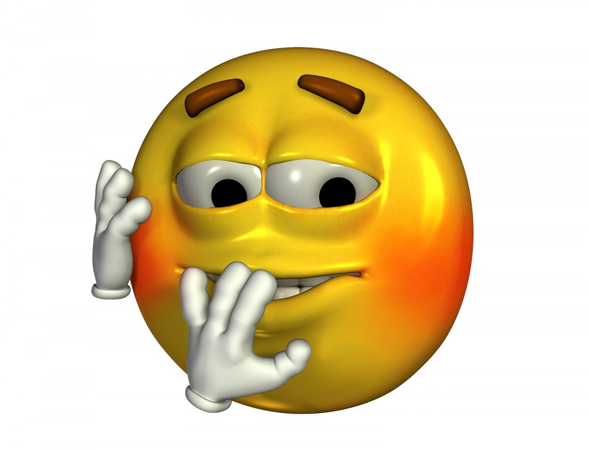 Yellow emoji with raised eyebrows, hand on chin, and hand near mouth-expressing skepticism or deep thought.