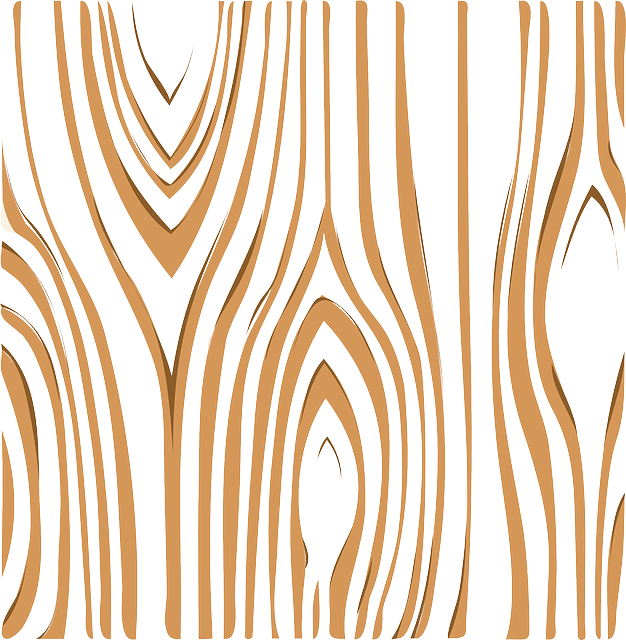 Stylized wood grain pattern with warm brown tones and flowing grain lines on white background.