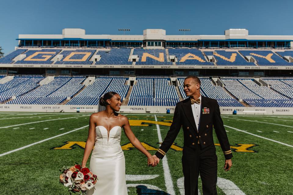 football weddings