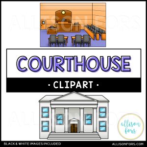 Courthouse Clipart - Classroom & Legal Education Resources