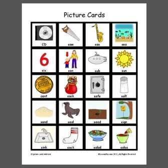 Free Printable Picture Cards for Early Literacy and Vocabulary Building