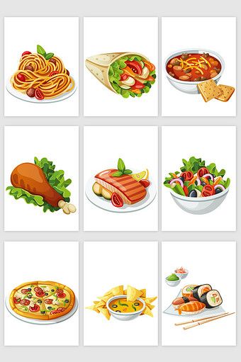 fancy foods - Clip Art Library