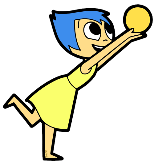 Joy Character from Disney Pixar’s Inside Out - Official Illustration