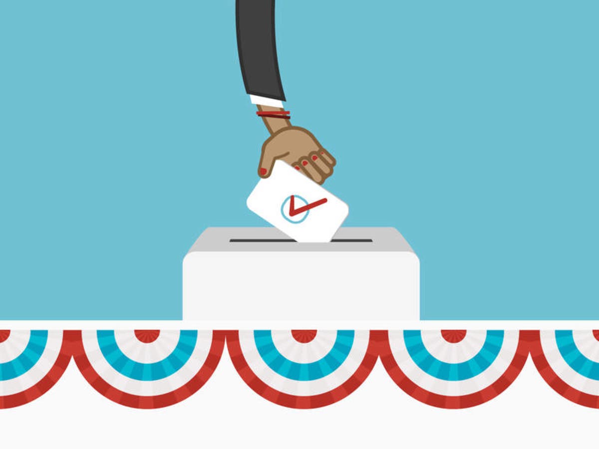 Voting Ballot Drop - Civic Participation Illustration