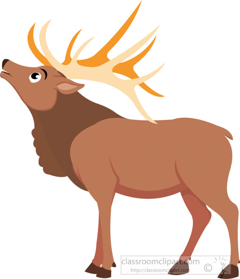 Elk Illustration - Free Classroom Clipart for Education and Projects