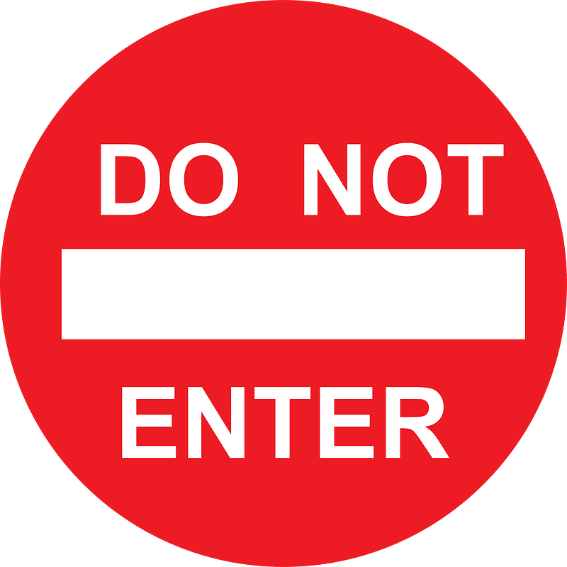 Do Not Enter Sign - Official Traffic Control Symbol