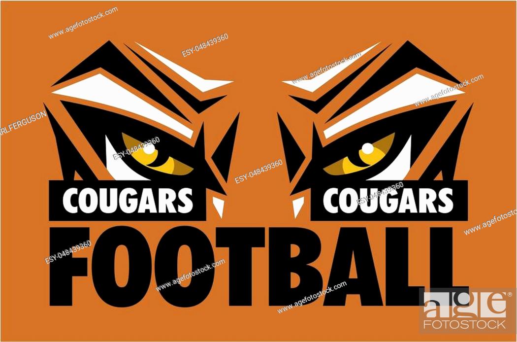 Cougars Football Team Logo - Bold & Fierce Mascot Design