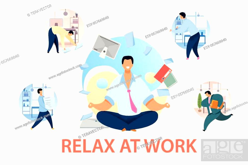 Relaxing In Office Cubicle Great Powerpoint Clipart For Clip Art Library 