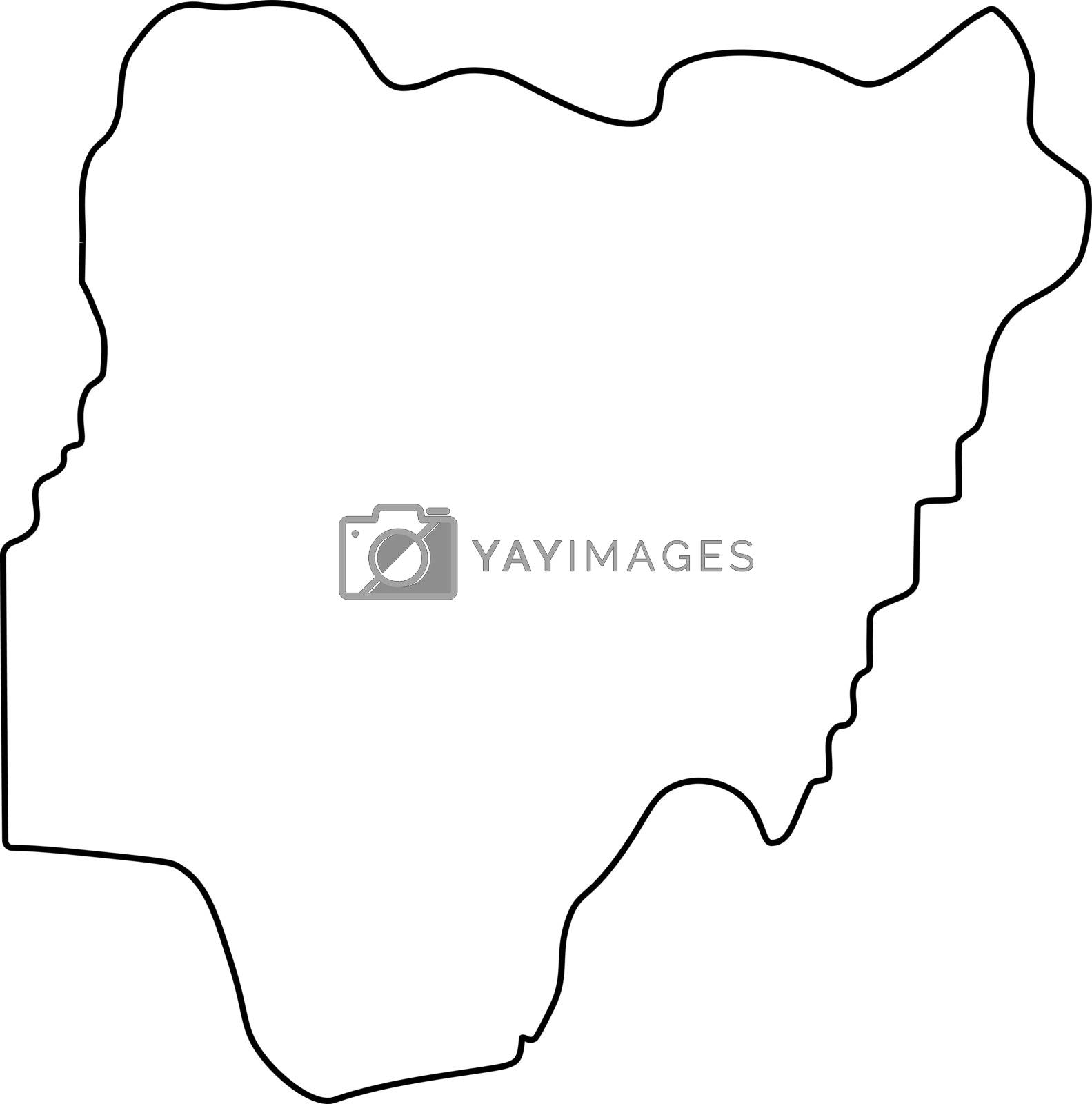 Nigeria Map Country Icon Royalty Free SVG, Cliparts, Vectors, And ...