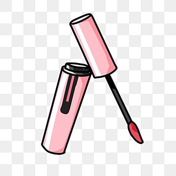 Pink Liquid Lipstick Illustration - Cosmetic Product Visual