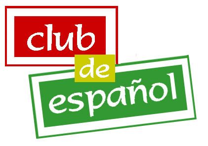Logo for "Club de Español" featuring red, yellow, and green rectangular elements with white text.