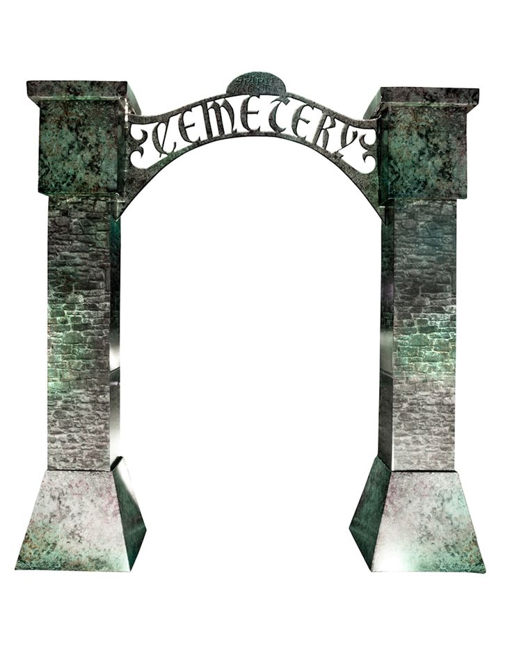 cemetery gates vector