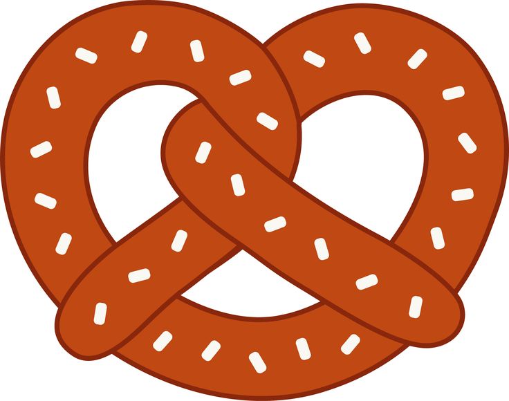 Classic brown pretzel with white salt crystals, twisted into traditional knot shape.