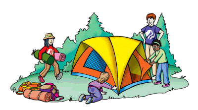 Kids Camping Adventure - Setting Up a Tent in the Woods