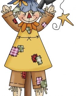 Cute Scarecrow Illustration for Autumn Crafts & Classroom Decor