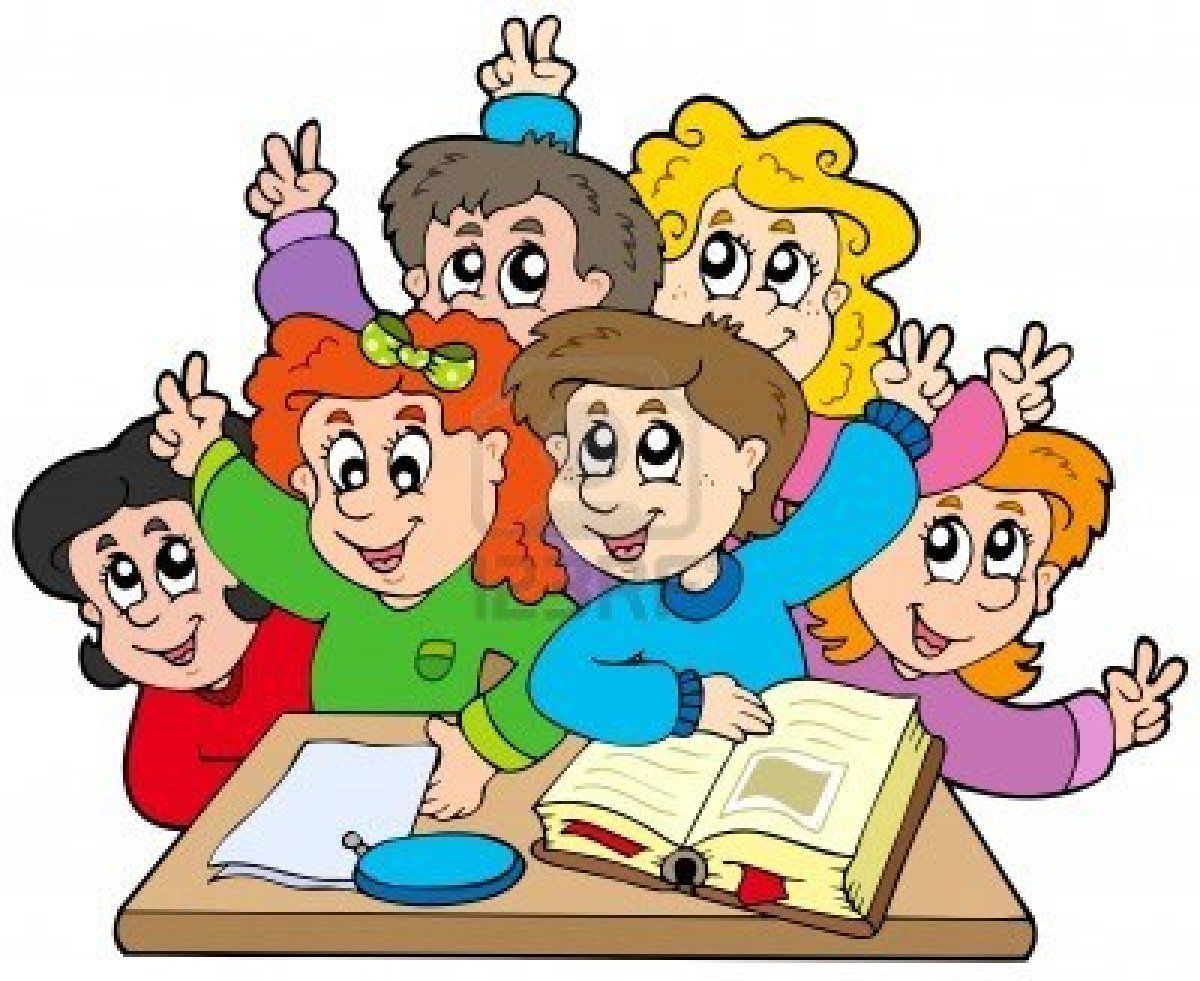 Happy Kids Learning Together - Educational Illustration for Schools & Teachers
