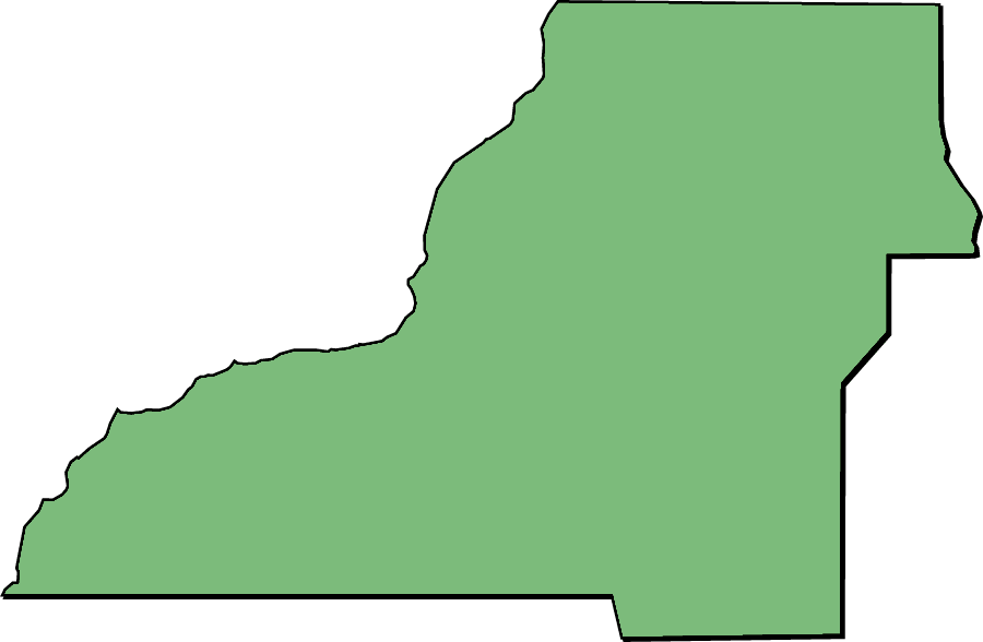 Kentucky State Map - Outline Silhouette for Education and Design