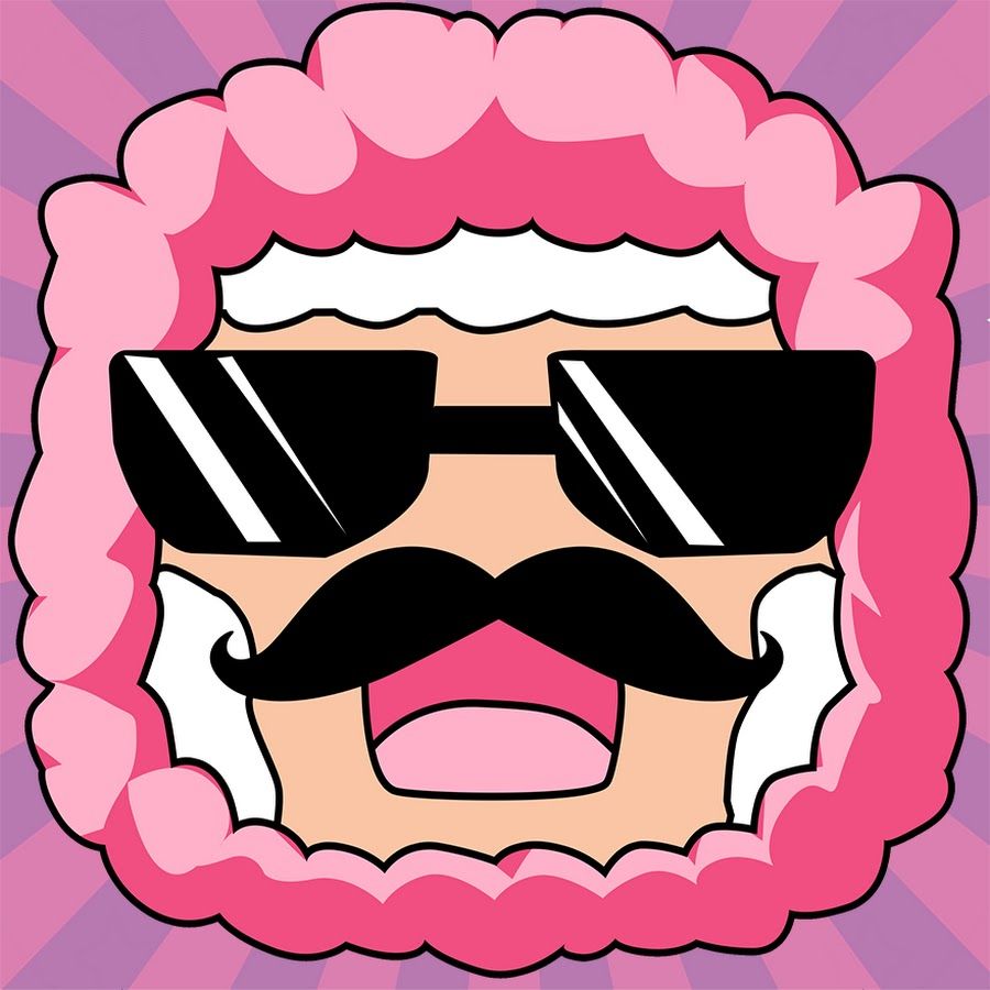 Cool Pink-haired Cartoon Character with Sunglasses & Mustache | Fun Illustration