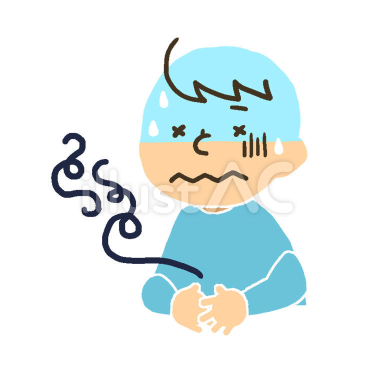 Child Feeling Sick or Unwell - Illustration for Health & Wellness Content