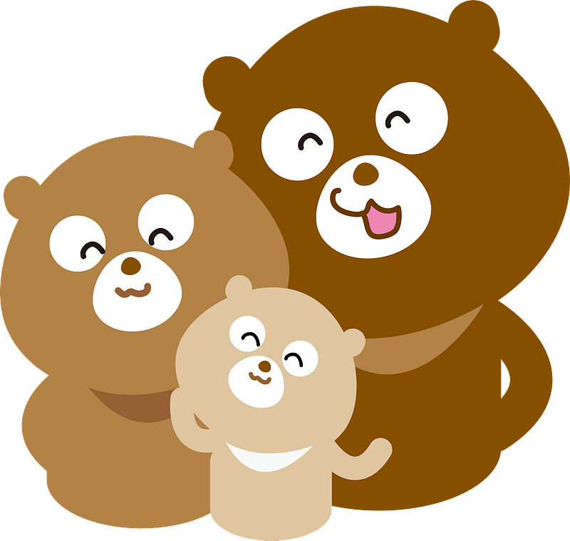 cute animal clipart illustrations family