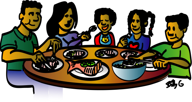 Family Mealtime Joy - Healthy Dining Together