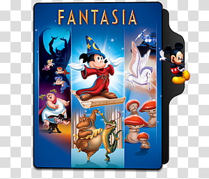Disney's Fantasia movie poster featuring Mickey Mouse as the Sorcerer’s Apprentice and other iconic animated sequences.