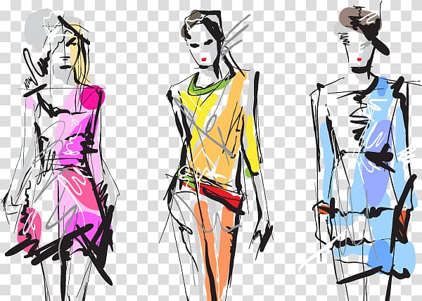 Fashion Illustration Sketches - Modern Designer Outfit Concepts
